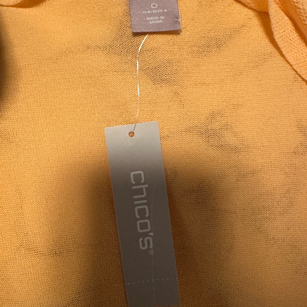 Chico's Orange Knit Top
